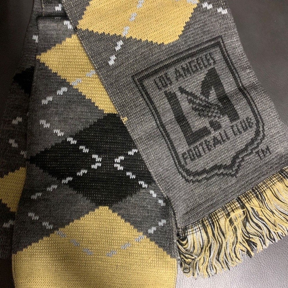LAFC reversible winter scarf